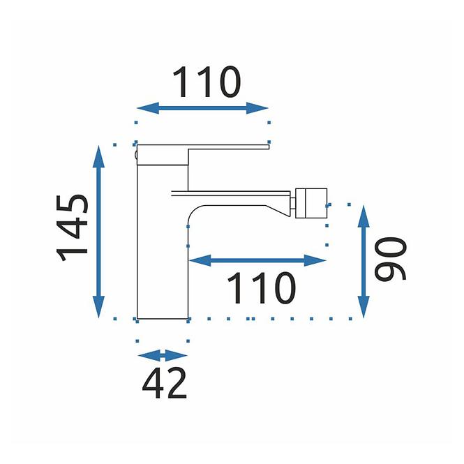 Bidet - Armatur Storm Gold