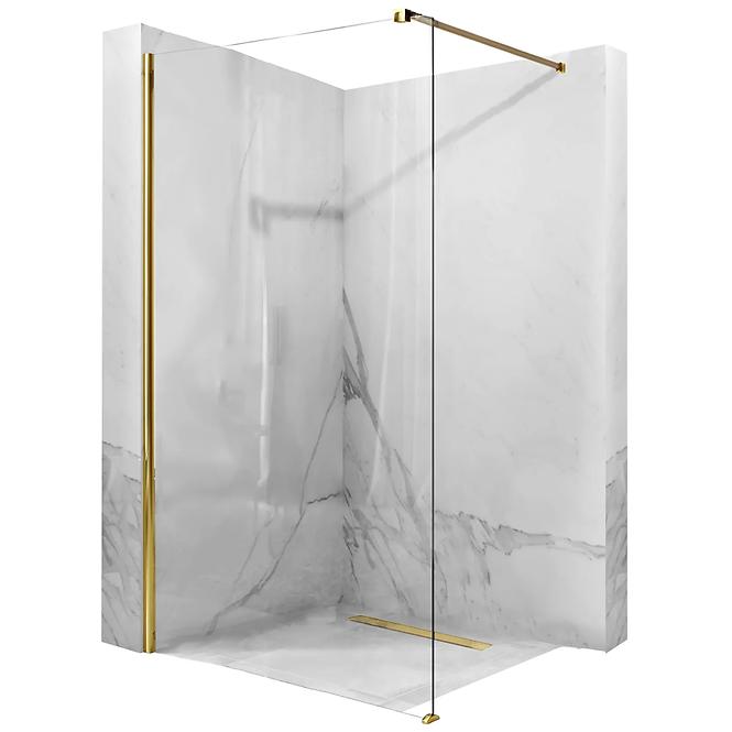 Duschwand Walk-in Aero Gold 80x195