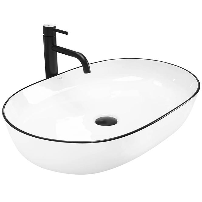 Aufsatzwaschbecken Cleo 61 Black Edge