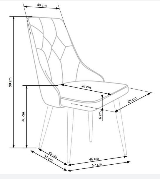 Stuhl W133 schwarz beine schwarze