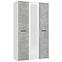 Schrank Varadero beton/weiß 3K1O 11011616