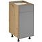 Küchenschrank Langen D40S1 push beige