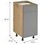 Küchenschrank Langen D40S1 push beige,2