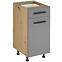 Küchenschrank Langen D40S1 möbelgriff beige