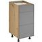 Küchenschrank Langen D40S3 push beige