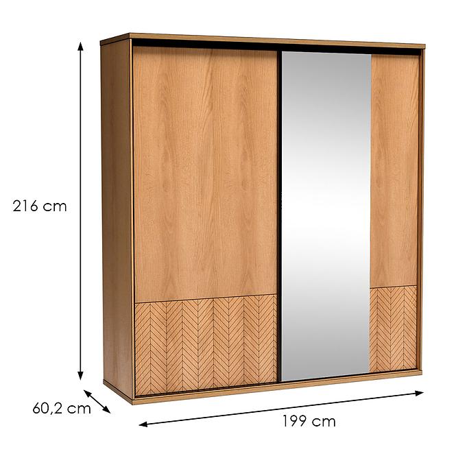 Schrank Fonti F11 Eiche Karamell