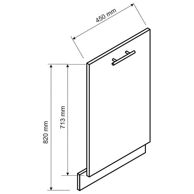 Türen für Einbauspülmaschine Briti 45PZ beige