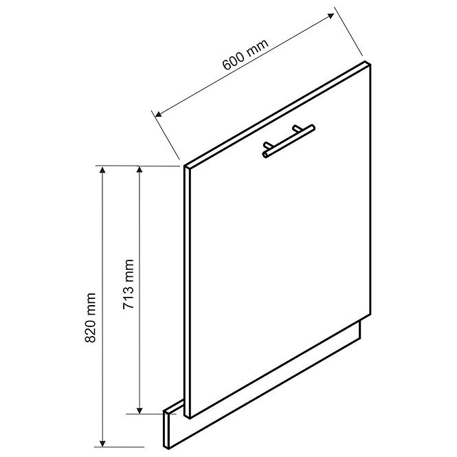 Türen für Einbauspülmaschine Briti 60PZ beige