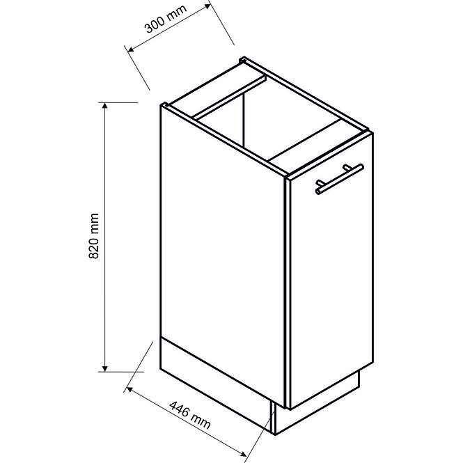 Küchenschrank Sonja D30 beige