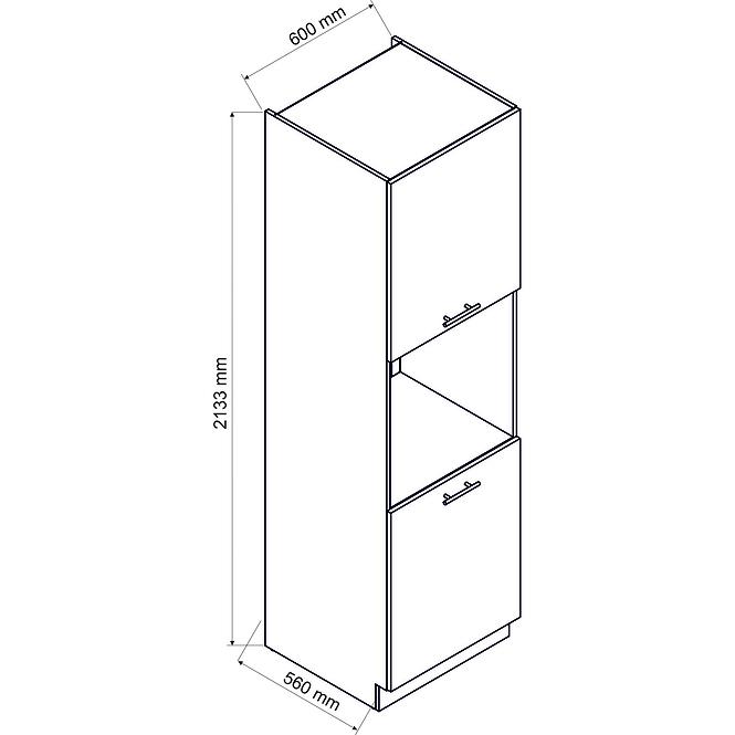 Küchenschrank Sonja D60 PK/2133 eiche