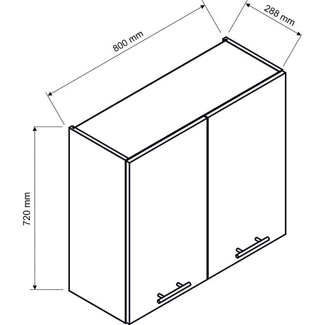 Küchenschrank Sonja W80 beige