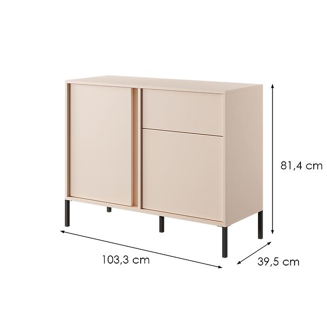 Kommode  DAST 103 2DS beige