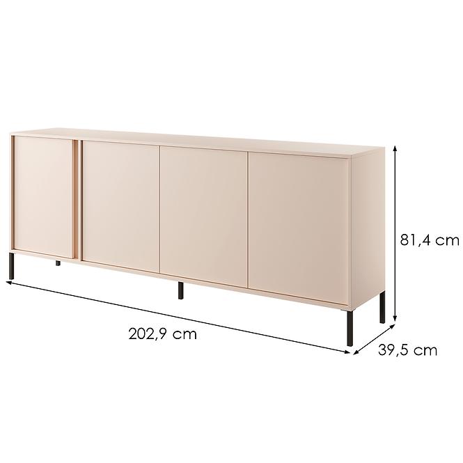 Kommode  DAST  203 4D beige