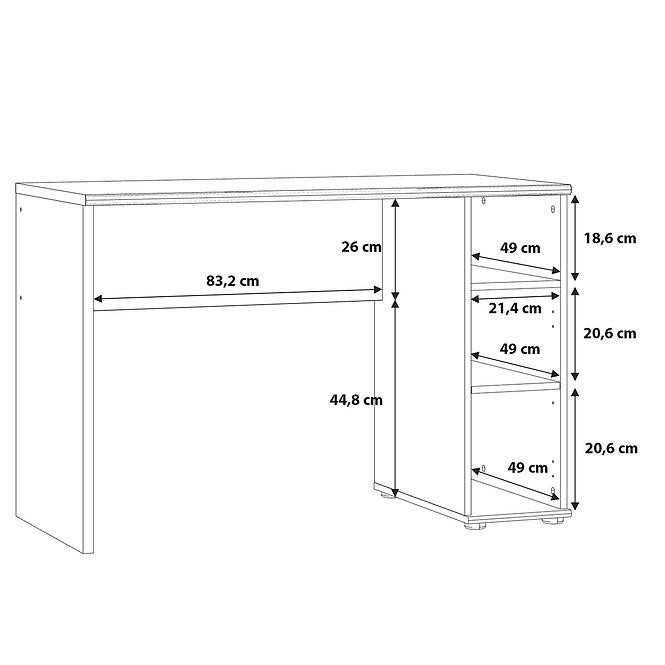 Schreibtisch NIKO cplb21n-d78 eiche artisan