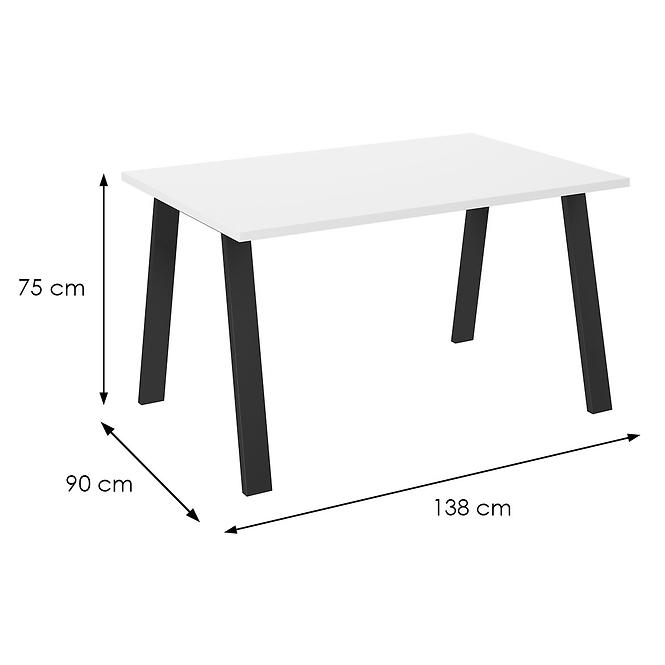 Essentisch Kleo 138x90 – Weiß