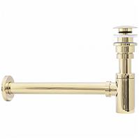 Siphon mit Abfluss klik-klak universal Rea A5692 Gold