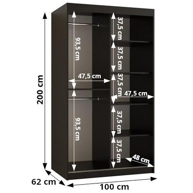 Schrank Walhalla 100 schwarz