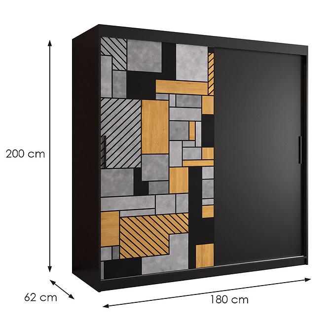 Schrank Walhalla 180 schwarz