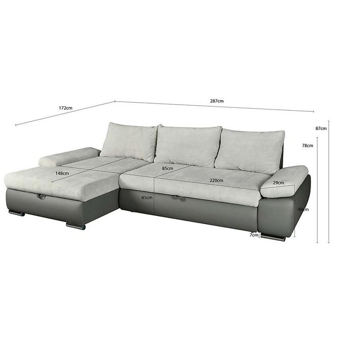 Ecksofa Blues L Matrix 15/Cayenne 1119