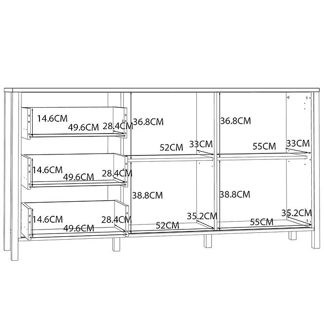 Kommode Alanya JTNK233R-M635