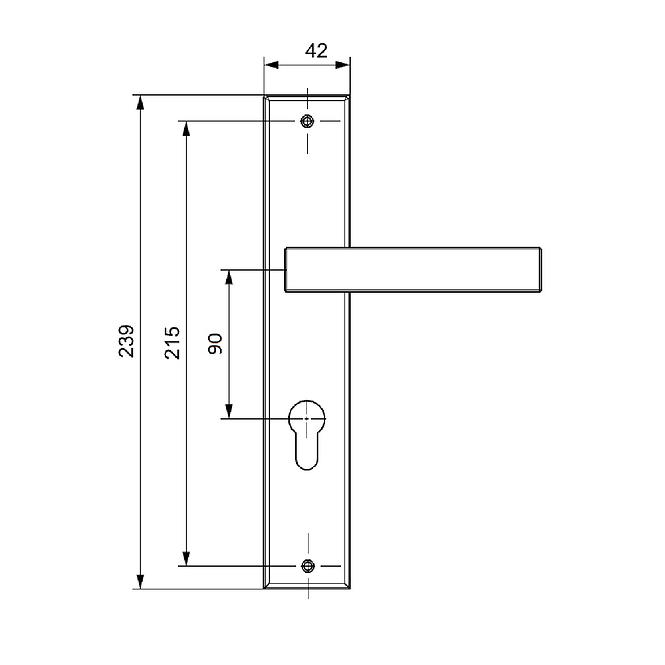 Türgriff TONDO WB90 schwarz