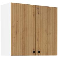 Küchenschrank MIA Eiche artisan/Weiß 80g-72 2f