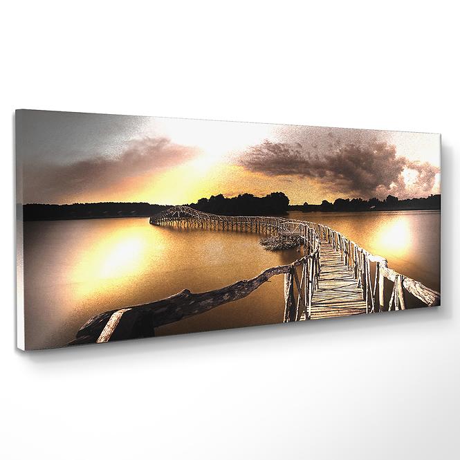 Bild Canvas Silver 60x150 ST646 Gold Jetty CA-13464