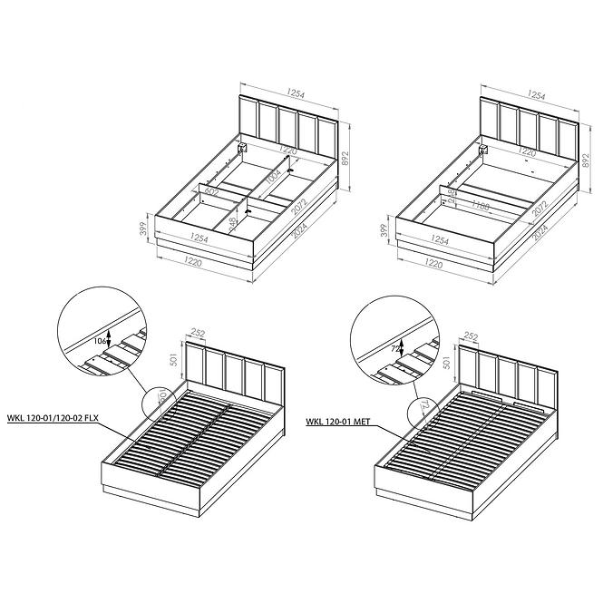 Bett Colt 0902 + rahmen