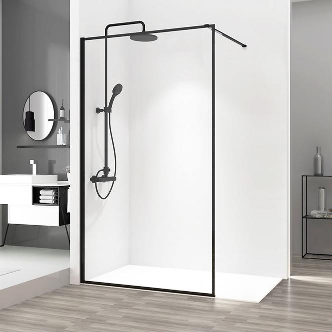 Duschwand Walk-in Bler Rea K7630 110x195 black