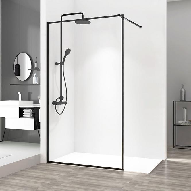 Duschwand Walk-in Bler Rea K7638 90x195 black