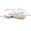 Ecksofa Bianco L Castel 04,7