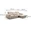 Ecksofa Bianco L Castel 15,7