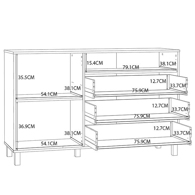 Kommode Killarney KQLK222L