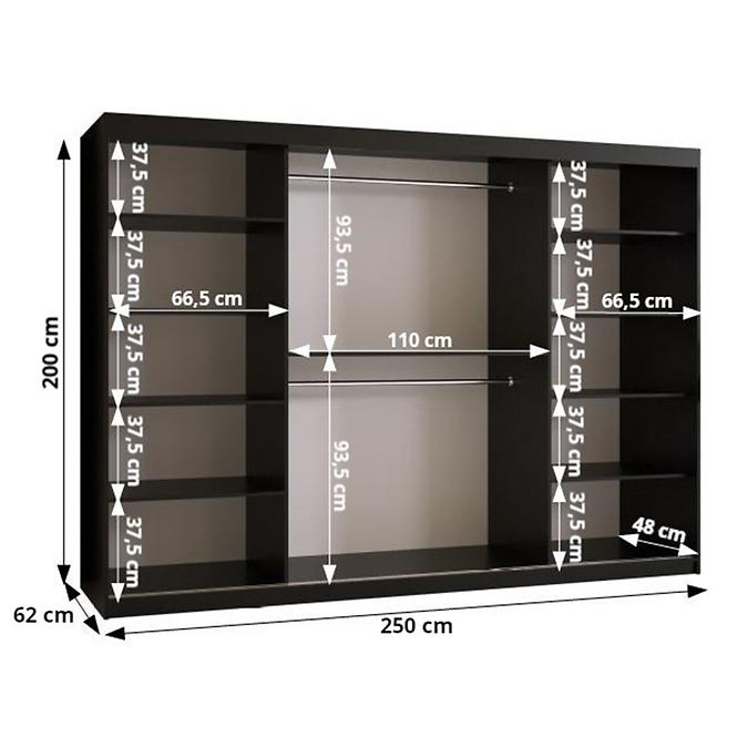 Schrank Ottawa 250 schwarz