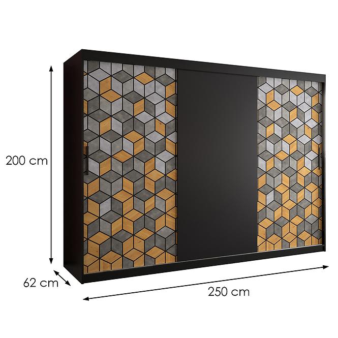 Schrank Lozanna 250 schwarz