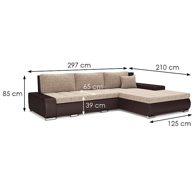 Ecksofa Toscania tytus 4 + madryt 128