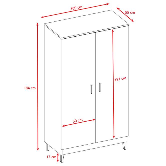 Schrank Kubi grau