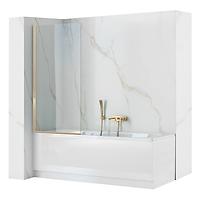 Badewannenabtrennung Elegant Gold 80x140