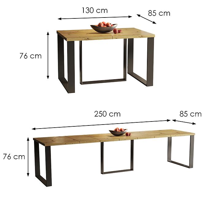 Tisch Borys Max 250 eiche artisan