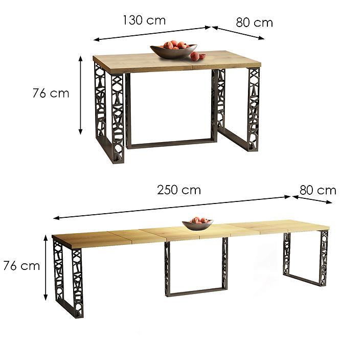 Tisch Ewerest 250 eiche natura