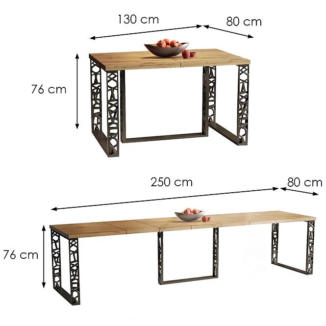 Tisch Ewerest 250 eiche wotan