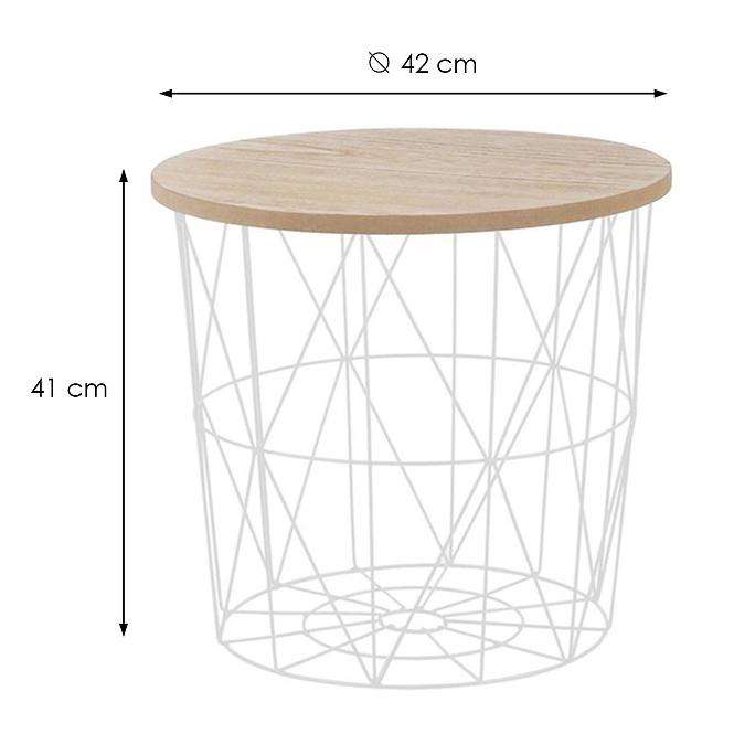 Couchtisch Mariffa natürliche/weiß 42