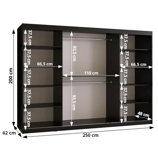 Schrank Laos 250 schwarz