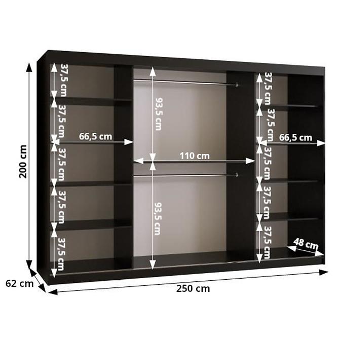 Schrank Laos 1 250 schwarz