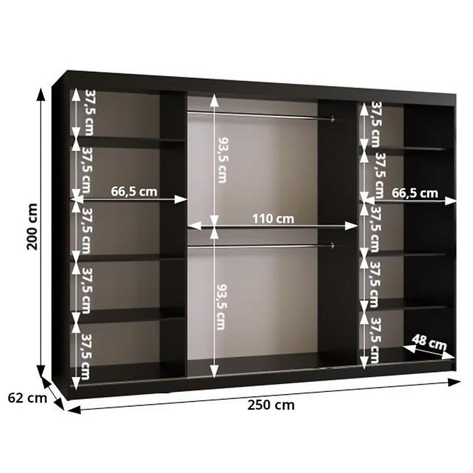 Schrank Laos 2 250 schwarz