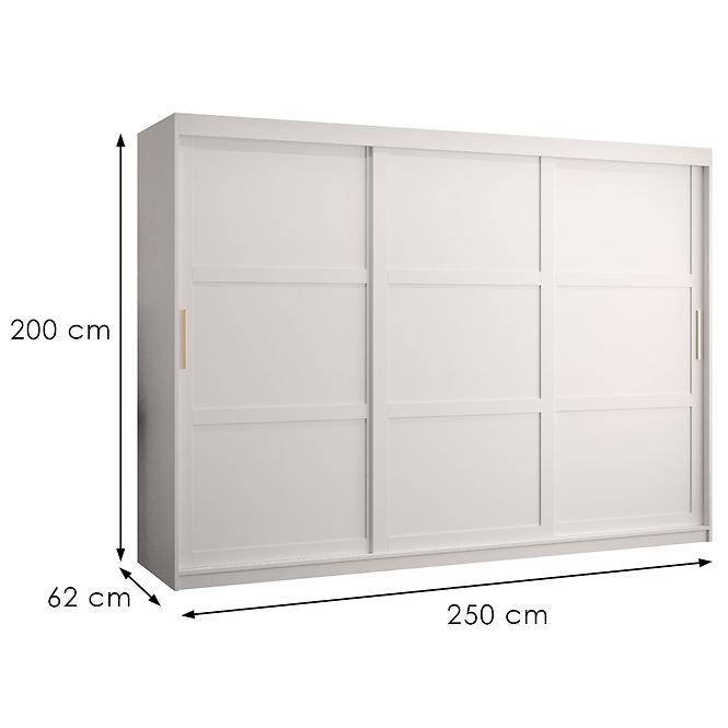 Schrank Amiro 1 250 weiß/weiß