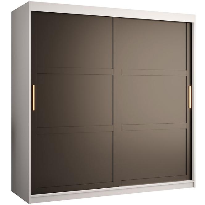 Schrank Amiro 1 180 weiß/schwarz