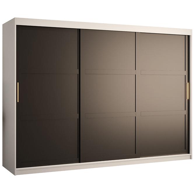 Schrank Amiro 1 250 weiß/schwarz