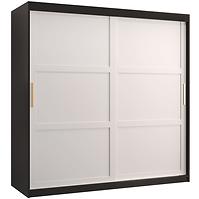 Schrank Amiro 1 180 schwarz/weiß