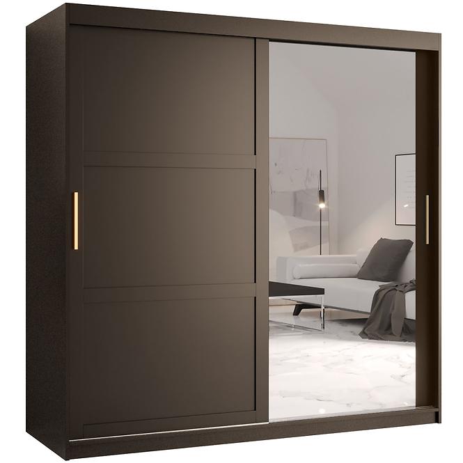 Schrank Amiro 2 180 schwarz/schwarz